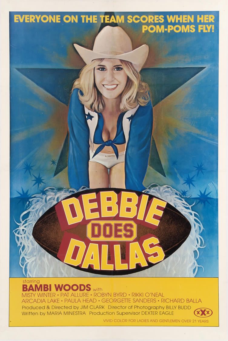 Debbie Does Dallas, starring Bambi Woods, Christie Ford and Robert Kerman. Directed by Jim Buckley, 1978