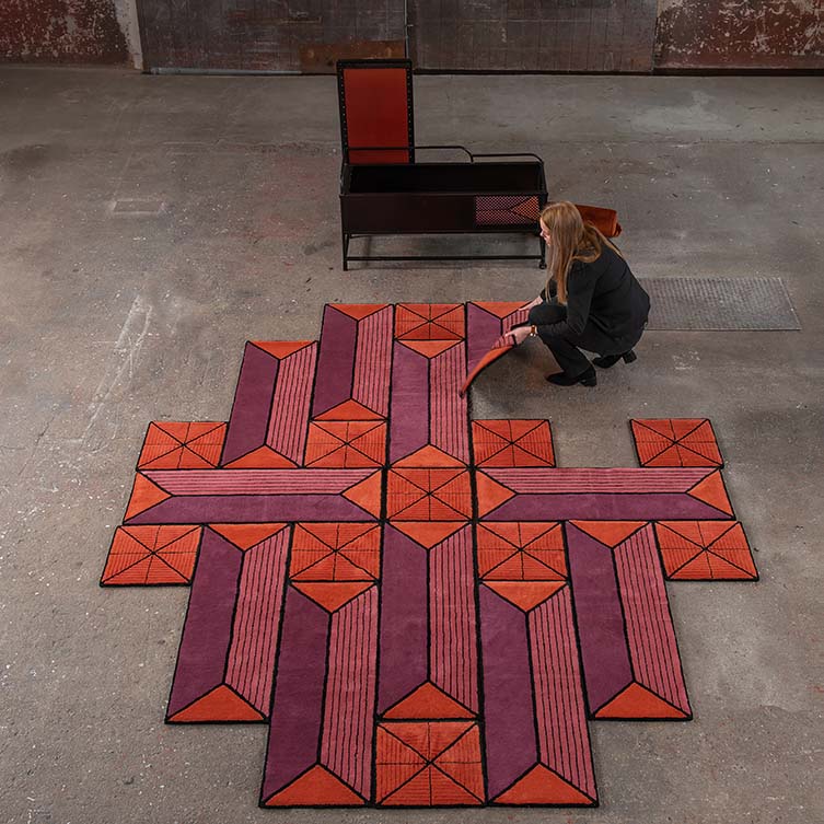 Astron Shape Shifting Rug Shape Shifting Rug by Ingrid Kulper is Winner in Furniture, Decorative Items and Homeware Design Category, 2018 - 2019.