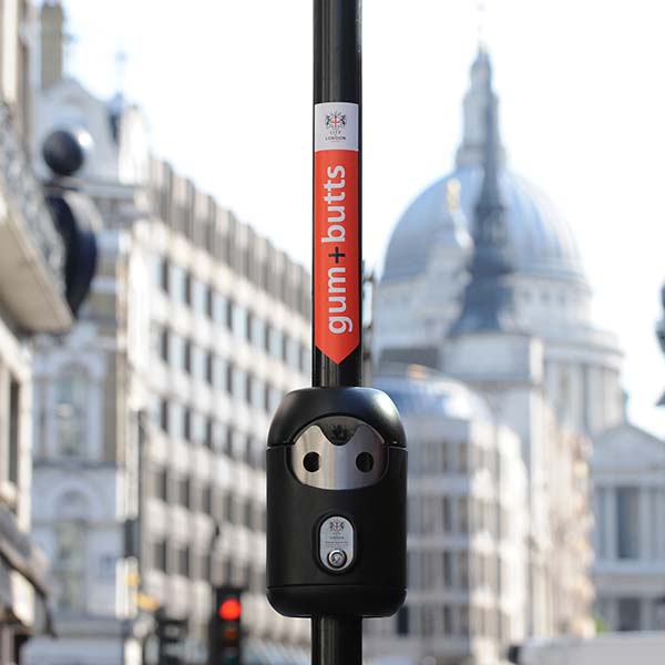 Smartstreets-smartbin™ Cigarette/Gum Bin by Chris Garcin and Andrew Farish