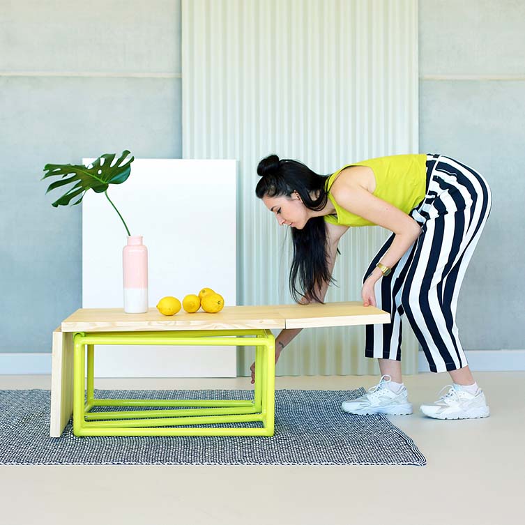 Mubic modular table by Katalin Brigitta Csiki, winner in furniture design