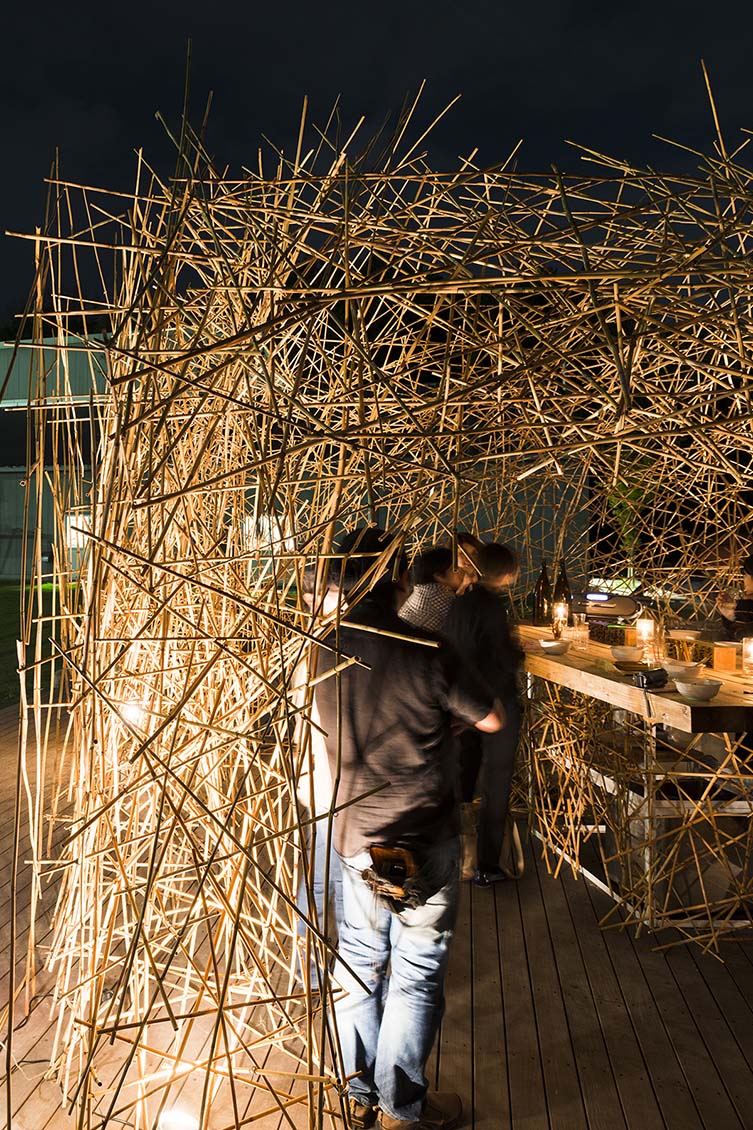 Yoshi Bar 2nd Provisional Bar by Naoya Matsumoto is Winner in Interior Space and Exhibition Design Category, 2013 - 2014.