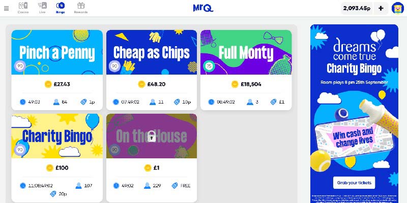 MrQ — Best Mobile Bingo Site in the UK