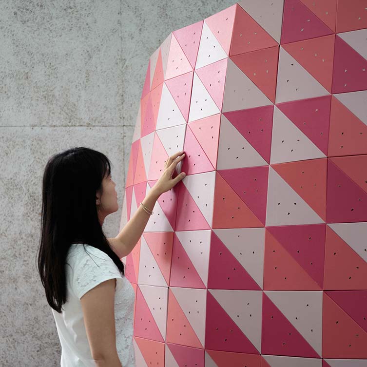 Spiral Pavilion Parametric Cardboard Structure by Daisuke Nagatomo & Minnie Jan, Winner in Generative, Algorithmic and Parametric Design Category, 2017 – 2018.