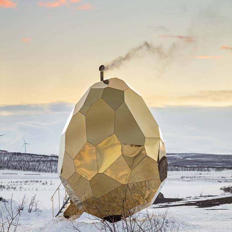 Solar Egg – More Than a Sauna Public Sauna by Futurniture and Bigert & Bergström, Winner in Architecture, Building and Structure Design Category, 2017 – 2018.