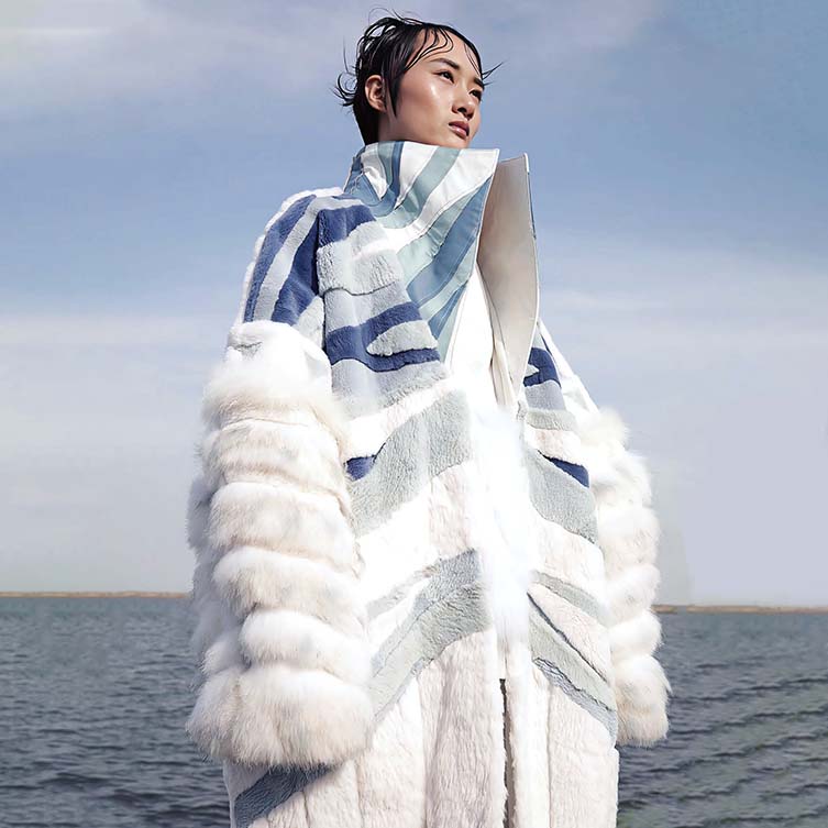 Breath of The Glacier Sustainable Fashion Cloth by Yibo Ji is Winner in Fashion, Apparel and Garment Design Category, 2024 - 2025.