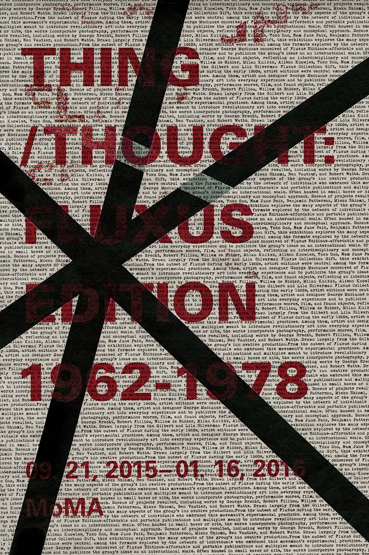 Fluxus Poster Design For Moma Fluxus by Qingru Joy Wu