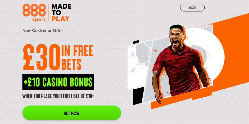 £30 in Free Bets + £10 Casino Chip