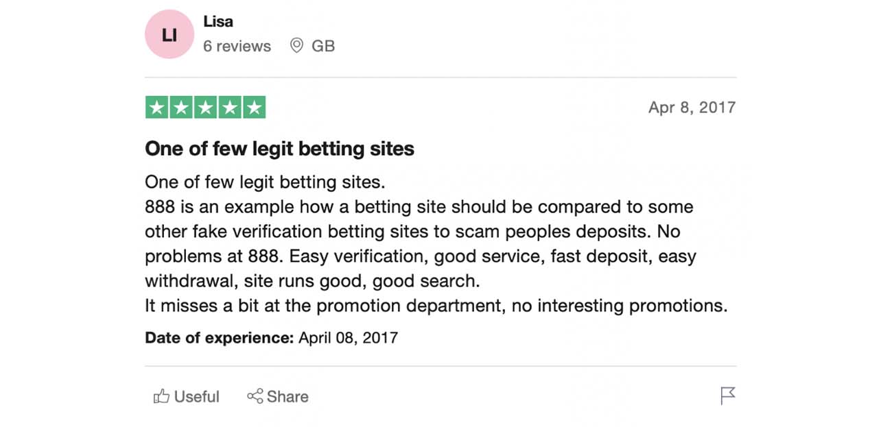 Other 888 Casino Reviews