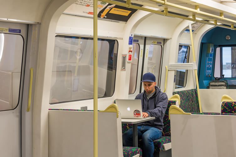 Acrylicize, C Stock (Modified Tube Carriage) at The Relay Building, London