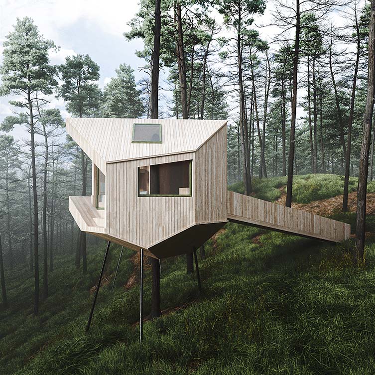 Trekronaa Tiny Cottage by Manuela Hardy is Winner in Architecture, Building and Structure Design Category, 2021 - 2022.