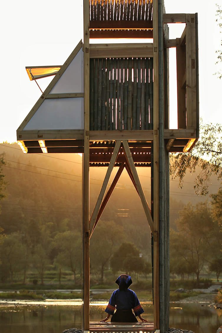 The Mirrored Sight Shelter Viewing House, Tea House by Li Hao-one Take Architects