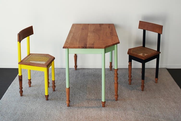 Hoek Af Table, Chairs by David Hoppenbrouwers