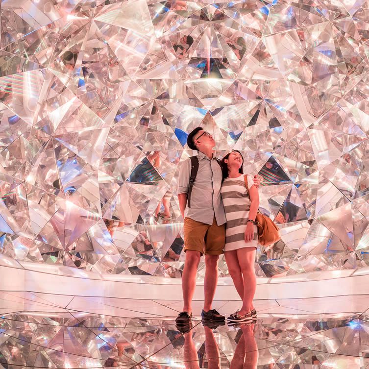 Light Origami Art Installation by KAZ Shirane