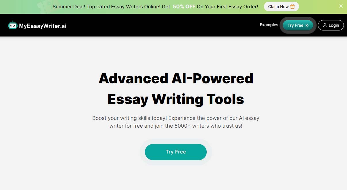 MyEssayWriter.ai - Elevate Your Essay Writing Experience