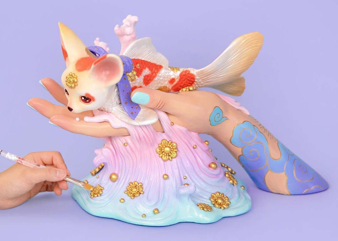 A Journey By Tina Yu, Ceramic Sculpture at Corey Helford Gallery Los Angeles