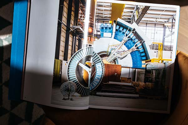 A Plywood mock-up of part of the ATLAS Detector at CERN, Switzerland