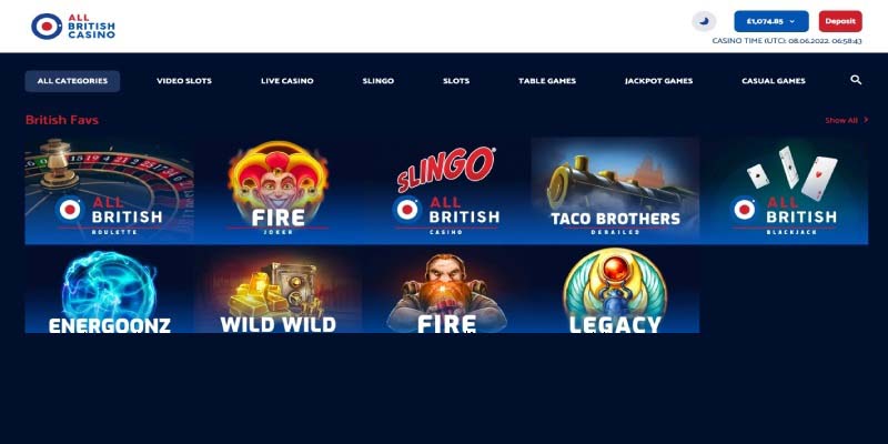 In-Depth All British Casino Review: Why Should UK Punters Play Casino Games Here?