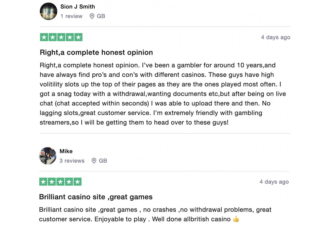 All British Casino Reviews by Other UK Players
