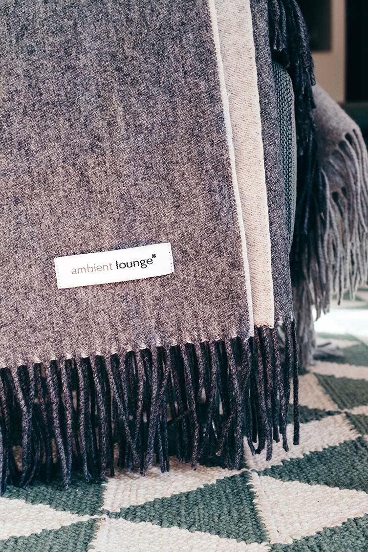 Ambient Lounge Luxury Throws, Merino Australian Wool and Cashmere Deluxe Throw