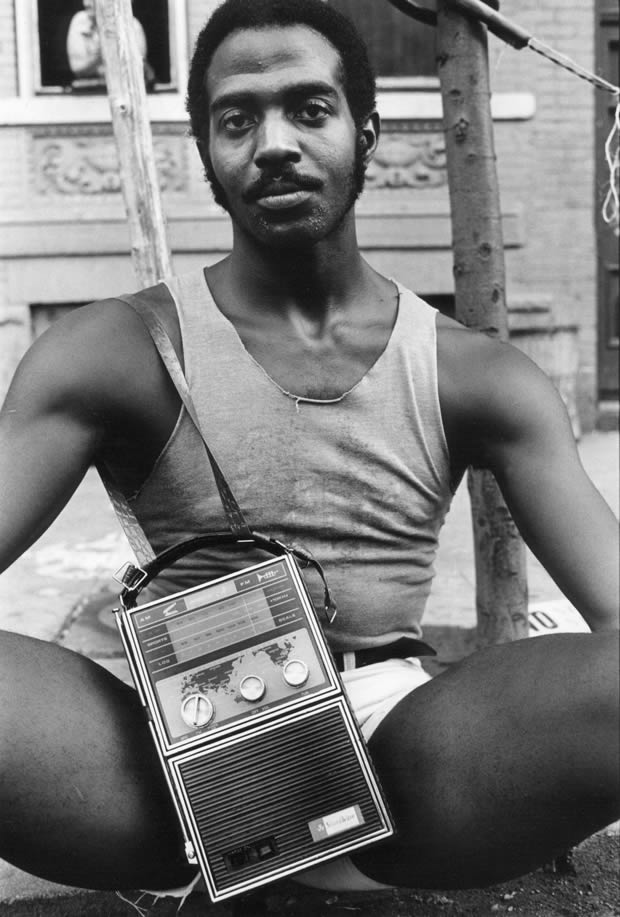 Guy with Radio, East 7th St, 1977