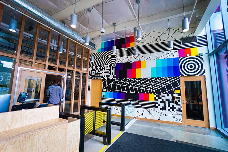 Felipe Pantone, Murals at Facebook HQ