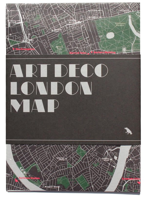 Art Deco London Map