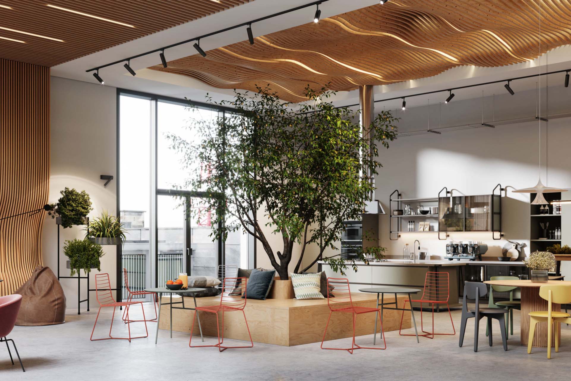 Artificial trees store for living room