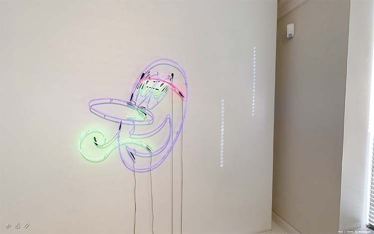 NEON group exhibition at Martin Asbæk Gallery, Copenhagen; as seen through Artland's 360° virtual exhibition