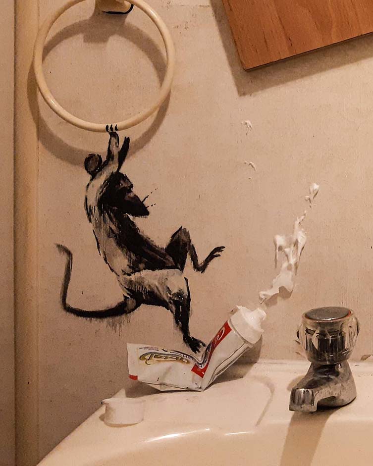 Banksy working from home