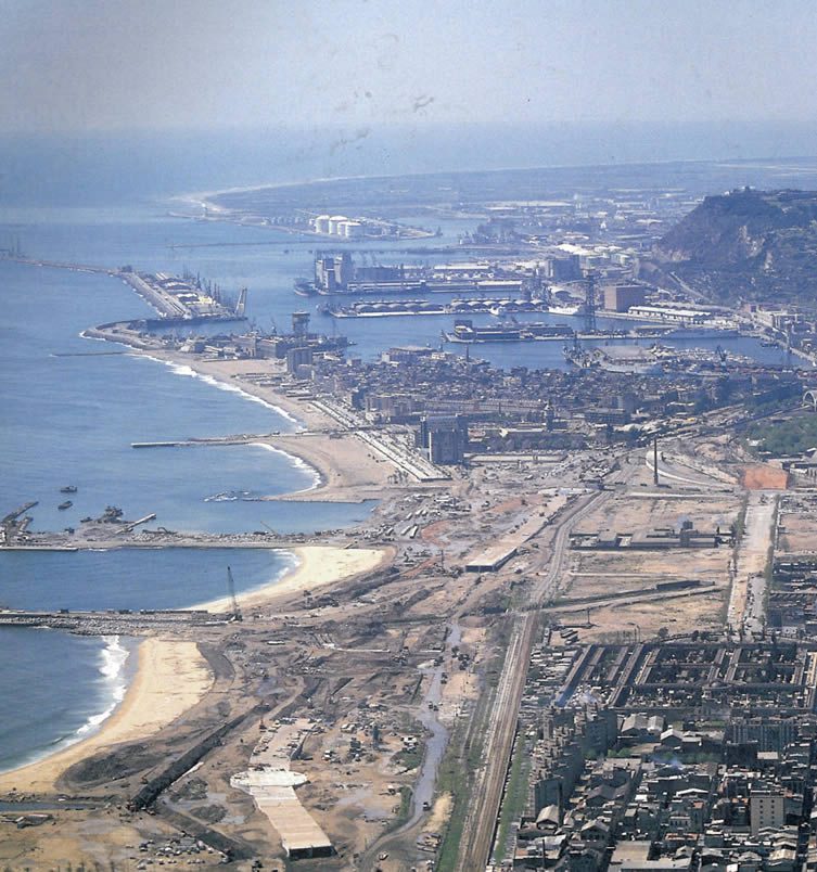Images of Barcelona's waterfront pre-1992 Olympic construction