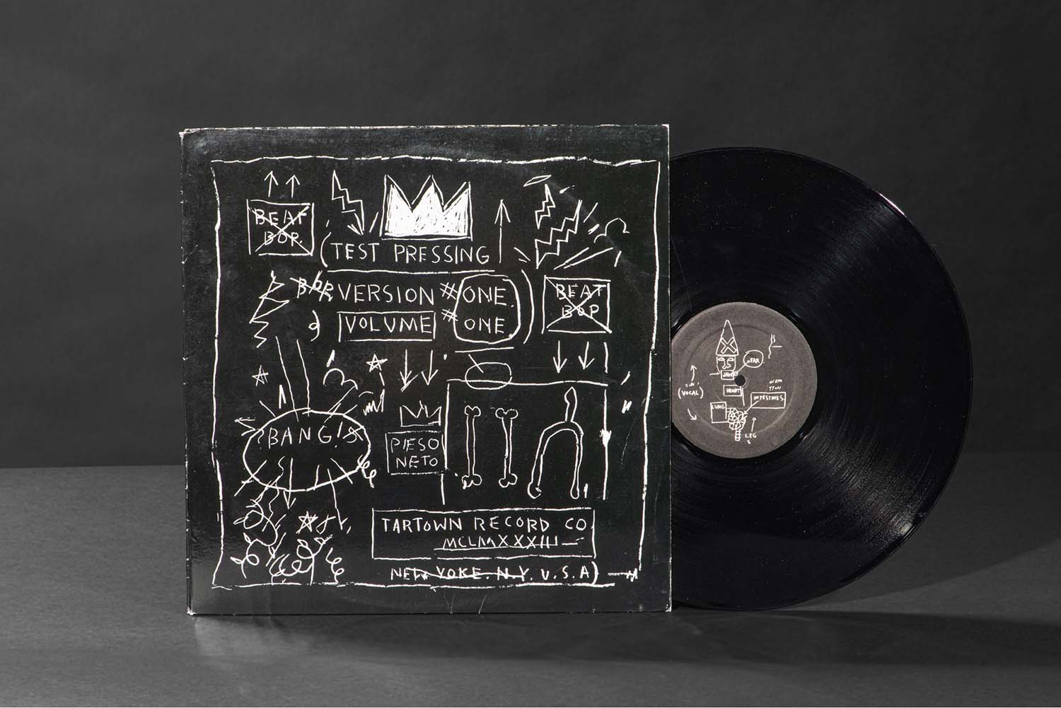 Jean-Michel Basquiat's artwork for Rammellzee and K-Rob's Beat Bop