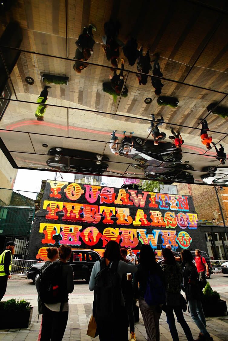 Ben Eine and Ben Okri Grenfell Tower Mural