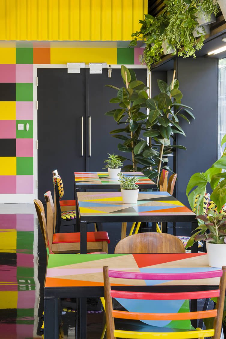 Bernie Grant Arts Centre Bar and Café Tottenham London by Myerscough and Morgan