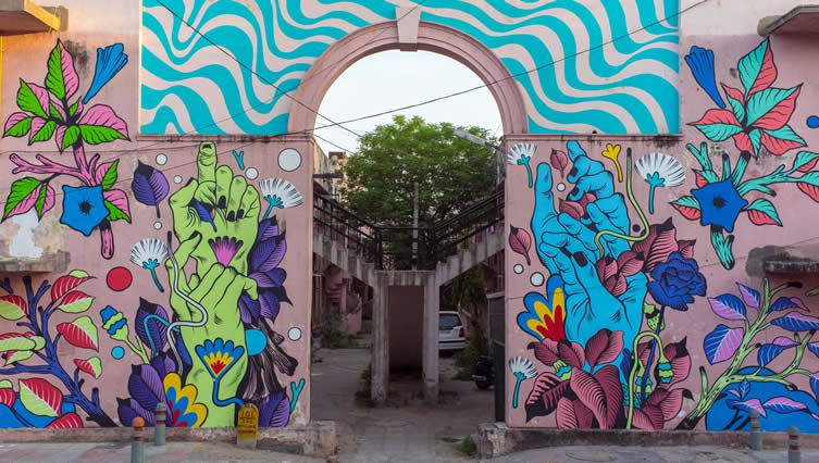 Bicicleta Sem Freio Street Art India