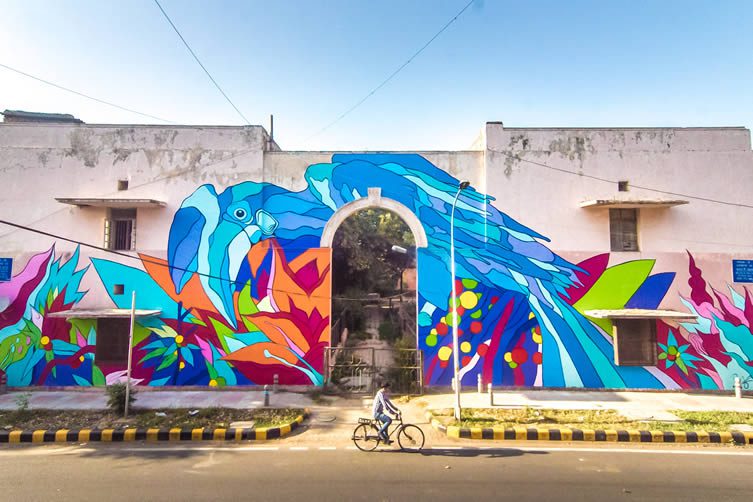 Bicicleta Sem Freio for Street Art India Foundation, Lodhi Colony New Delhi