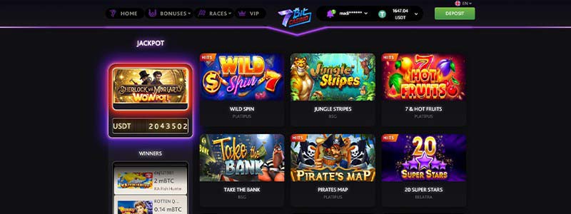 2. 7Bit Casino – Best Crypto Gambling Site for Jackpot Slots