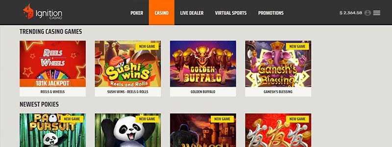 3. Ignition – Best Crypto Gambling Site for Poker