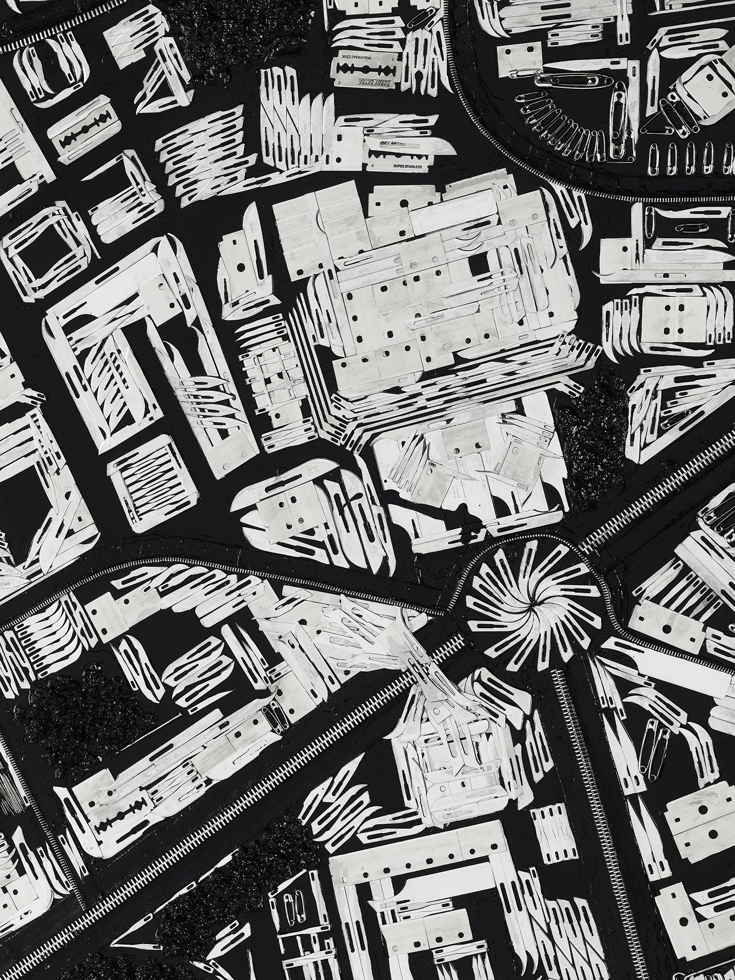 Damien Hirst — Black Scalpel Cityscapes at White Cube São Paulo