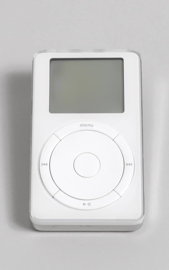 iPod Digital Music Player, 2001 molded plastic