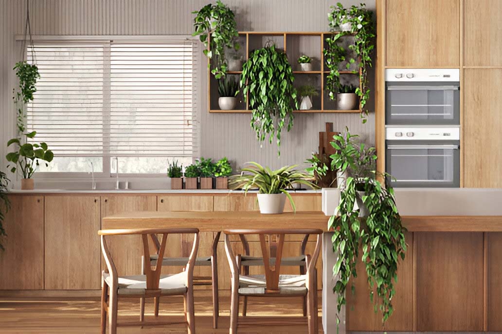Biophilic Bold Kitchen