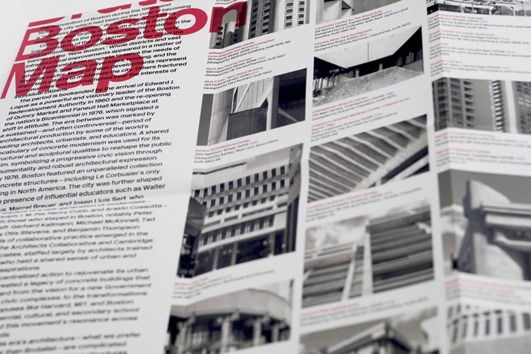 Brutalist Boston Map, Blue Crow Media with Chris Grimley, Michael Kubo, and Mark Pasnik