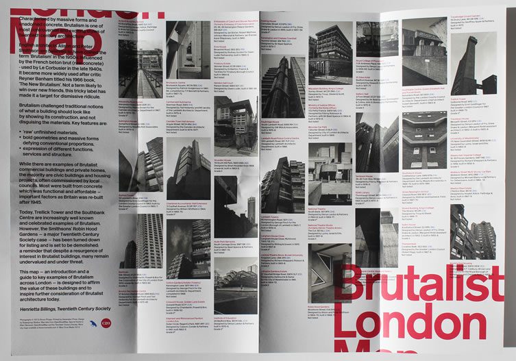 Brutalist London Map