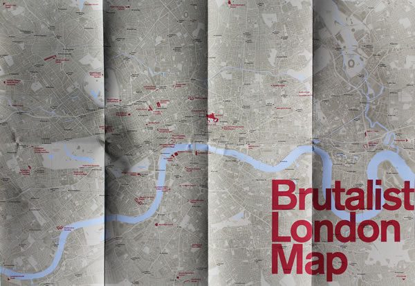 Brutalist London Map