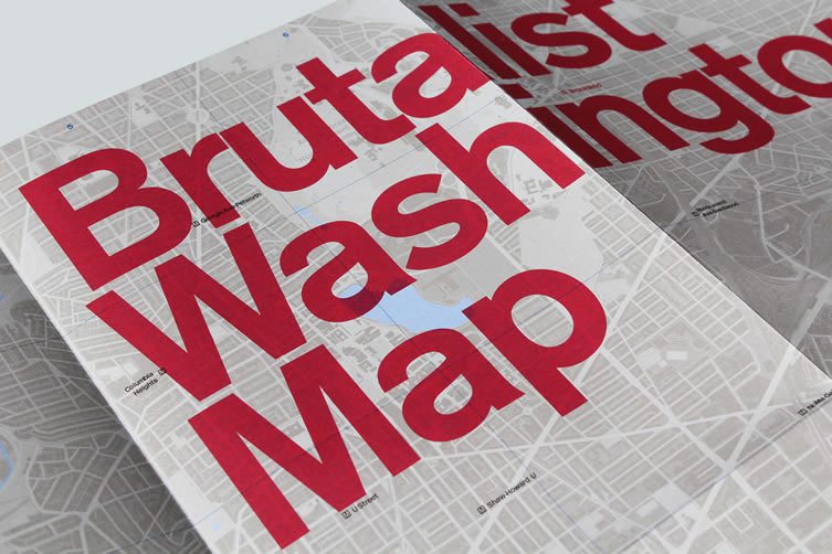 Brutalist Washingto​n Map