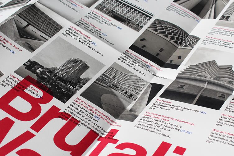 Brutalist Washingto​n Map by Blue Crow Media in collaboration with Deane Madsen