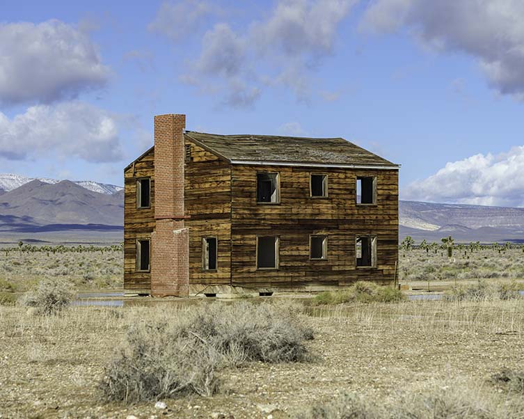 Apple-2 House Used in Atomic Bomb Test at the Nevada National Security Site Nevada, USA, 2022