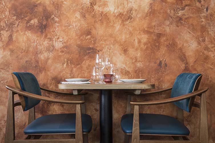 Restaurant Oak Table Top and chairs