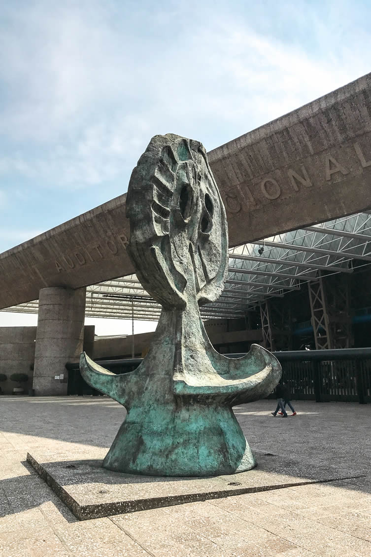 Outside the Auditorio Nacional on the imposing Paseo de la Reforma