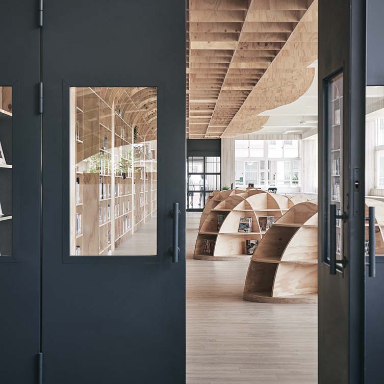 Lishin Elementary School Library Library by Shian-Gung Tsai is Winner in Interior Space and Exhibition Design Category, 2018 - 2019.