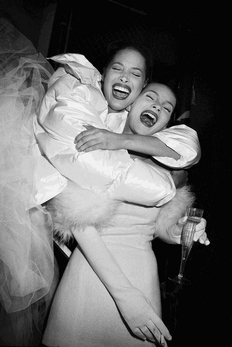 Roxanne Lowit, Christy Turlington and Kate Moss Laughing, Isaac Mizrahi Show, LA 1994